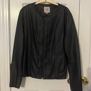Faux Leather Jacket